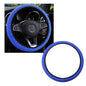 Kewucn Car Elastic Stretch Steering Wheel Cover, Soft Microfiber Breathable Ice Silk, Universal 15 Inch Anti-Slip Auto Steering Wheel Protector, Fit Car, SUV, Van, Sedan, Truck (Blue) - size: Blue