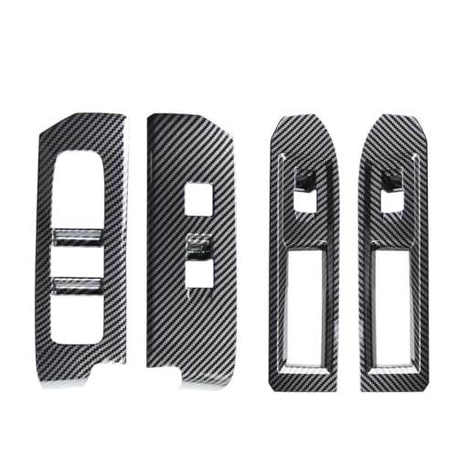 INTGET Window Lift Panel Cover for 2024 2025 2026 Toyota Tacoma Accessories/2025-2026 4Runner ABS Plastic Interior Decoration (Carbon Fiber,Window Lift Panel) - size: Window Lift Panel Cover