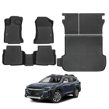Floor Mats for Subaru Outback 2020-2025, Trunk Mat and Backrest Mat All Weather TPE Protector for Subaru Outback Accessories - size: 18)Outback|2020-2025