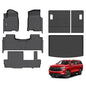 Wailtnb-Floor Mats & Cargo Liner Backrest Mat for 2021-2026 Chevy Suburban & GMC Yukon XL 8 Seats (Bench Seating) Floor Mat All Weather Liner Car Mat for Chevy Suburban 2021-2026 8 Seat Accessories - style: 30|For Suburban 8/Yukon XL | 2021-2026| Backrest