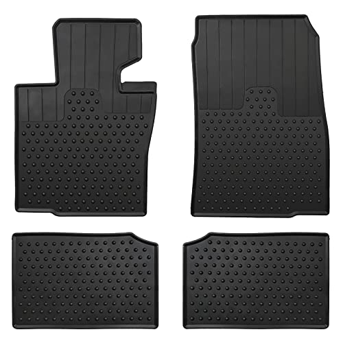 Car Floor Mats Custom Fit for Mini Cooper Countryman 2010-2016 R60 & R61 Paceman Black Rubber All Weather Protection Auto Floor Liners Heavy Duty Odorless - color: All Black, size: 2010-2016 R60 R61 Countryman/Paceman Floor Mats