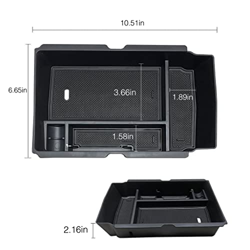 Center Console Organizer Compatible with Honda CRV CR-V 2026-2023 Car Accessories for 2023+ CR-V Hybrid, ABS Plastic, Black ABS Insert Tray Storage Box Glove Pallet - size: for CR-V 2023-2026