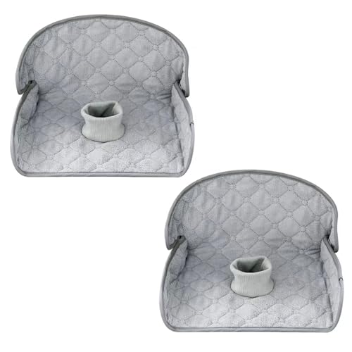 PandaEar 2 Pack Infant Car Seat Protector for Potty Training, Waterproof Piddle Pads Cover Car Seat & Stroller Protector for Babies & Toddlers, Machine Washable, Non-Slip Backing (Grey) - color: Grey