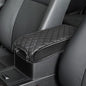 KBH Center Console Armrest Cover for Toyota Camry 2012 2013 2014 2015 2016 2017, Vinyl Leather Trim, Car Arm Rest Cushion Pad Protective Covering, Anti-Scratch, Black - color: Black Cover, size: Camry 2012-2017