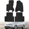 Mythoria Custom Fit Car Floor Mats Fit for Nissan Rogue 2008 2009 2010 2011 2012 2013, Waterproof Velour Carpet Full Set, All-Weather Protection, Anti-Slip Backing, Odorless, Black