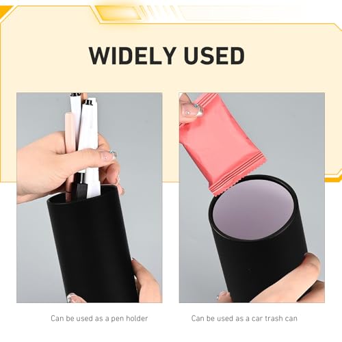 4 PCS Car Tissue Holder, Car Cup Holder Facial Tissues, Convenient Cylindrical Automotive Tissue Box, Universal for Most Cars (White)