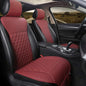Black Panther 1 Pair Luxury Car Seat Covers Protectors, Universal Anti-Slip Driver Seat Cover with Partial Backrest Coverage (Middle Part Only), Diamond Pattern, Compatible with 95% Cars (Burgundy)