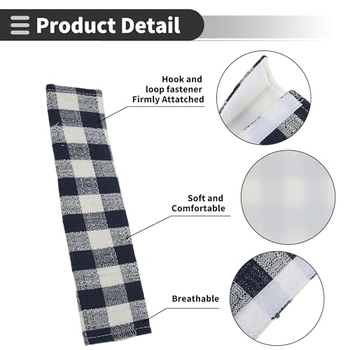 Navy Blue Seat Belt Cover Pad Polyester 24cm Seatbelt Strap Cushion Shoulder Padding 2 Pcs - color: Navy Blue