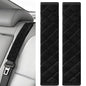 2Pcs Car Seat Belt Padding10.6In (27cm) Car Seat Belt Shoulder Strap Cover Car Accessories Interior,Soft Shoulder Strap Covers Seat Belt Protector Make Neck and Shoulders More Comfortable(Black)