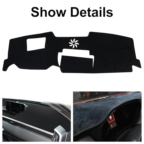 Dashboard Cover Mat for Mazda 2023-2025 2026 CX-50 CX50 Accessories (with HUD) Black Flannel Material Anti-Slip Dash Cover Mat Sunshade Glare UV Rays Protector - size: for Mazda 2023-2026 CX-50
