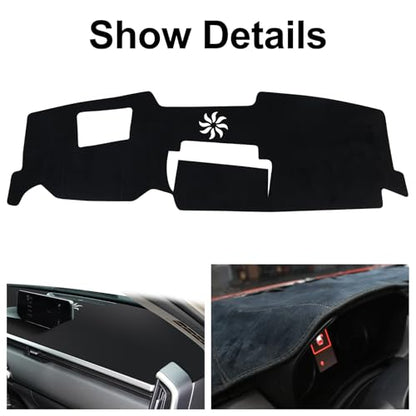 Dashboard Cover Mat for Mazda 2023-2025 2026 CX-50 CX50 Accessories (with HUD) Black Flannel Material Anti-Slip Dash Cover Mat Sunshade Glare UV Rays Protector - size: for Mazda 2023-2026 CX-50