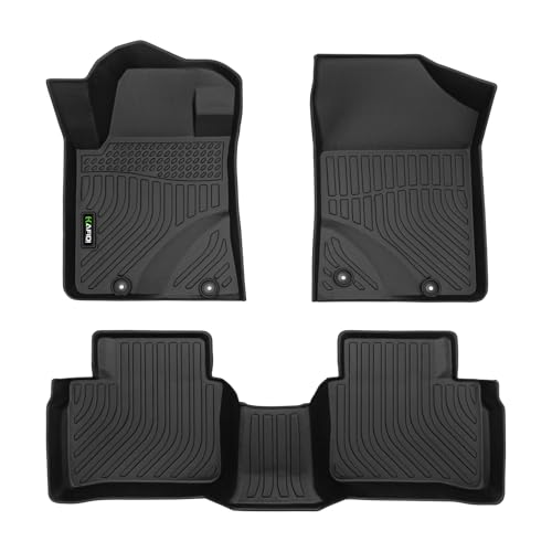 HAFIDI® Floor Mats Fit for 2014-2018 Nissan Altima All Weather Protection TPE Anti-Slip Automotive Floor Liners, Fits 1st & 2nd Row Full Set Custom Accessories, Black - style: 16) For Altima 2014-2018 Floor Mats