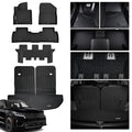 All-Weather TPE Floor Mats for 2016-2020 Kia Sorento, 3 Row Custom Fit Floor Liners，Cargo Liner with Seat Back Protection, Heavy Duty Non-Slip, Trunk Mat Set - size: 16-20丨sorento full mat