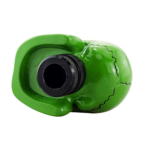 Green Skull Manual Automatic Gear Shift Knobs - color: Green