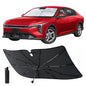 Econour Windshields Sun Shade Umbrella for Car | Medium Foldable Car Sunshade | UV & Heat Protection Front Window Sun Shield, Keeps Interior Cool, Fits Sedans SUVs & Trucks (57” x 33”)