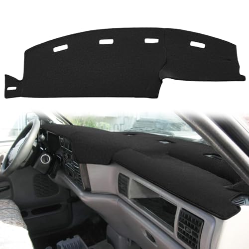 Yiz Dashboard Cover Dash Cover Mat Pad Custom Fit for Dodge Ram 1500 2500 3500 1994 1995 1996 1997 Pickup Truck (94-97Black) J23 - color: 94-97Black