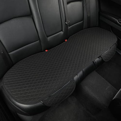 West Llama Linen Car Seat Covers,Bottom Seat Covers for Cars Include 1 Rear Bench Cover Universal Fits 90% Vehicles,SUVs,Cars,Sedans,Black - color: C-Black, size: 1 Rear Bench Seat Cover