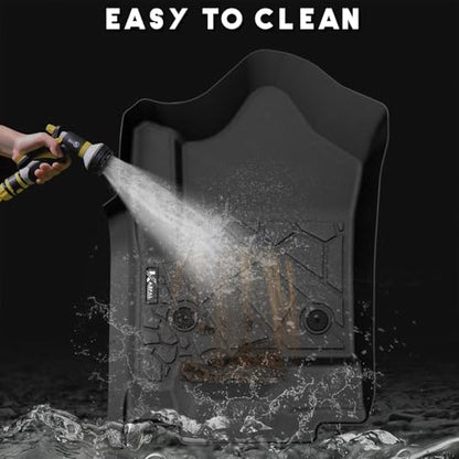 KARPAL Floor Mats for 2015-2020 Chevy Suburban & GMC Yukon XL (Not for Yukon) with 2nd Row Bucket Seats (7seats), All-Weather TPE Custom Fit Floor Liners Car Accessories - style: 2015-2020 | For Chevy Suburban | Combo Set