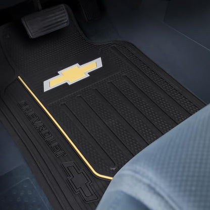 Plasticolor 001620R03 Chevrolet Chevy Logo Elite Universal Fit Car Truck SUV Front Floor Mats Pair