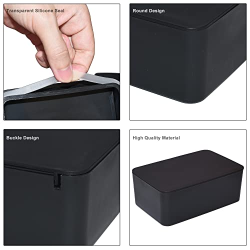 Diaper Wipes Dispenser, Tissue Storage Box Case, Wet Wipe Dispenser Holder with Lid for Home, Office, Cars (Black) - color: Black