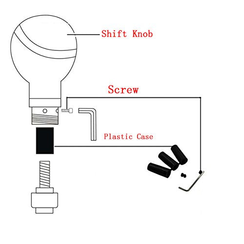 Stick Shift Knob Skull Shifter Knob Red Tongue with Big Eyes Style Skull Manual Automatic Gear Shift Knobs Off-White
