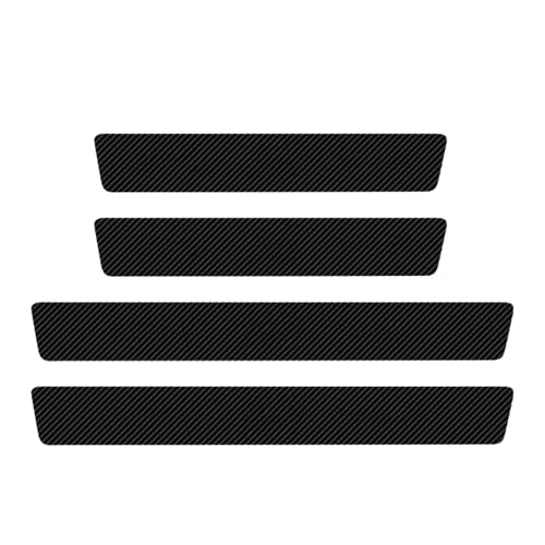 4PCS Car Door Sill Protector, Carbon Fiber Anti-Scratch Car Door Edge Guards Side Doors Threshold Anti Tread Decor Stickers for Bumpers Trunks Doors Entry,Universal Vehicle Interior Accessories