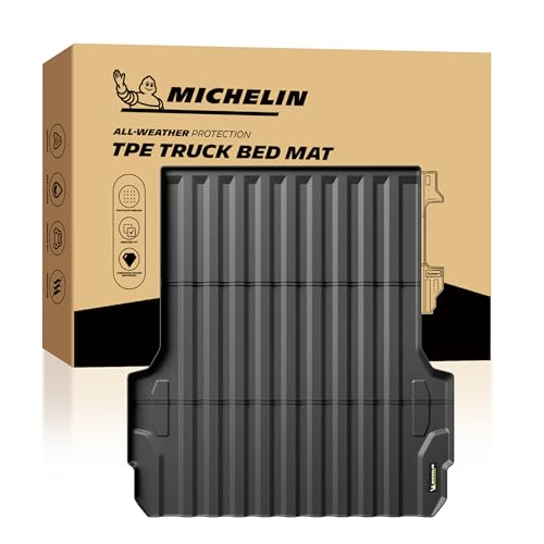 MICHELIN Truck Bed Mat for 2023-2026 Chevy Colorado/GMC Canyon 5 FT Only, All-Weather Truck Bed Liner, Custom Fit, Durable TPE Bedliner, Non-Slip - size: 2) Colorado/Canyon | 23-26 | 5 FT