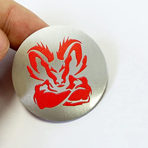 Gear Shift Switch Knob Cover Aluminium Dial Shifter Trim Plate for 1500/2500, 300/200 (Red-RM) - color: Red-RM