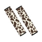 Dreaweet Brown Cow Print Seat Belt Cover Pad Cute Car Accessories Seatbelt Covers for Women Kids 2 Pack Car Seat Shoulder Strap Pads Soft Seat Belt Covers Universal Seatbelt Cushion for Car SUV Truck - color: Brown Cow