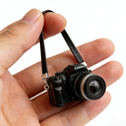1:4 Scale Miniature Vintage Camera Ornament - Retro Photography Decor & Photographer Gift (B) - color: B