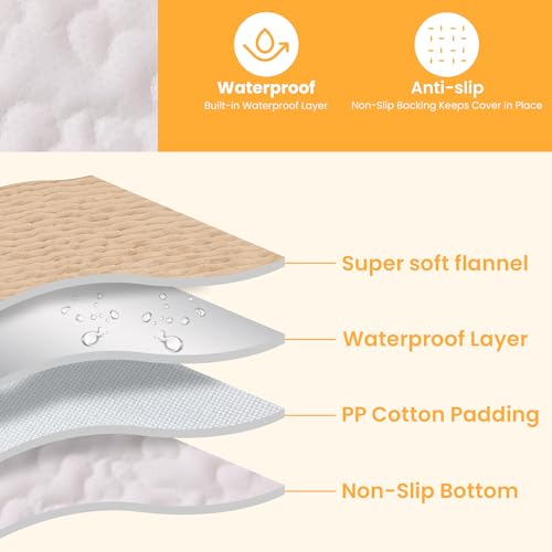 Dog Car Seat Cover for Front or Back Seat, Soft Flannel Pet Car Seat Protector with Waterproof Layer, Non-Slip Washable Dog Car Bed Mat for Travel (LightCoffee Back) - size: LightCoffee Back