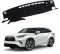 XITER Polyester Dashboard Cover Mat Carpet Dash Nonslip Sun Shade Mat Compatible For Toyota Highlander 2020 2021 2022 2023 2024 2025 2026(Without HUD) - size: 2020-2025 Highlander (Without HUD)