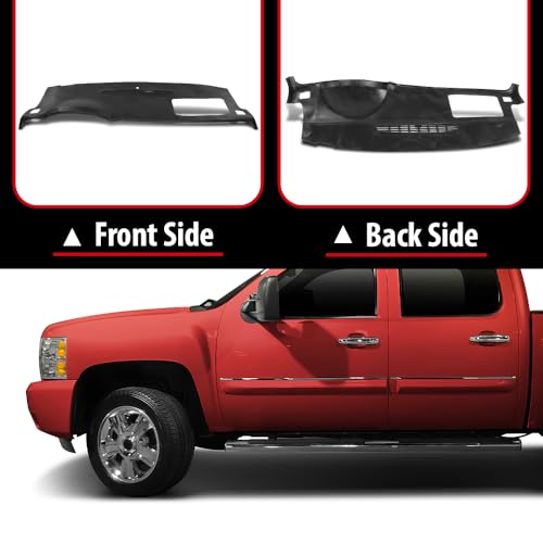 ANDPLAY Dashboard Dash Cover Compatible with GMC Yukon/Yukon XL 1500 2500 2007-2014 and Chevy Suburban 1500 2500 2007-2014, Fit Chevy Silverado 1500 2500HD 3500HD (LTZ Only) 2007-2013 Black - size: 2007-2014 | Fit Chevy Suburban