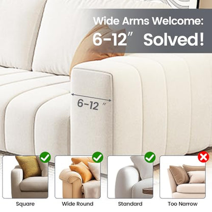 Couch Cup Holder Tray, Silicone Sofa Armrest organizer with Side Pockets for Storage Remotes, Cell-phone,Tablet or Snack, Anti-Spill and Anti-Slip Sofa Arm Tray for Recliner, Armchair Caddy (Gray)