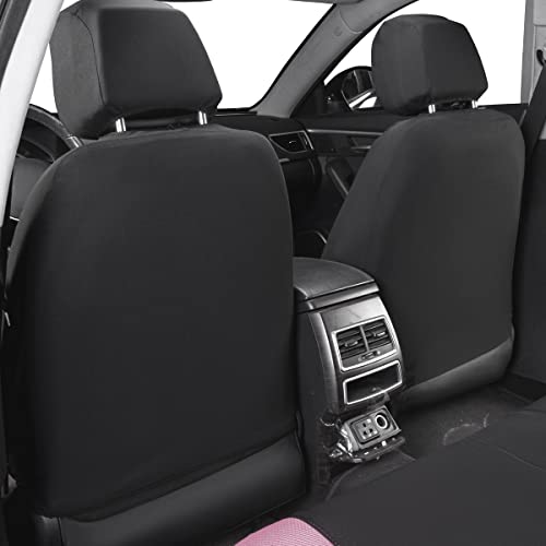 Flying Banner Butterfly car seat Covers ful Set Fashion Universal Lady Woman Female Rear Bench Split Colorized (Pink Black, Full Set) - color: Pink Black, size: Full set