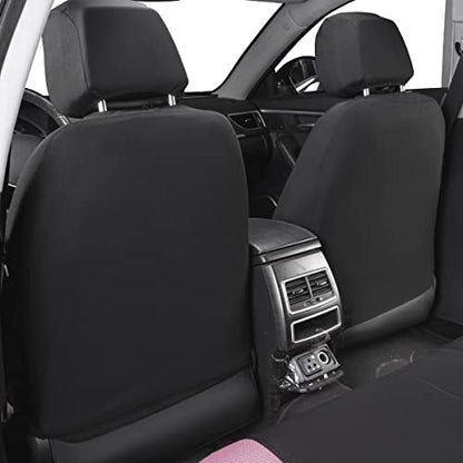 Flying Banner Butterfly car seat Covers ful Set Fashion Universal Lady Woman Female Rear Bench Split Colorized (Pink Black, Full Set) - color: Pink Black, size: Full set