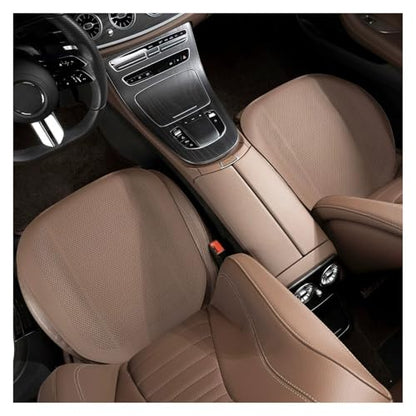 Summer Car Seat Cushion Perforated Breathable Ventilated Non-Slip All-Season Auto Cushion Pad(Brown,Front seat 2pcs) - color: Brown, size: Front seat 2pcs