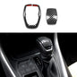 for Toyota RAV4 2023-2019 Gear Shift Knob Cover Carbon Fiber Grain Interior Protective Gear Shift Trim for Toyota Highlander 2023-2020 - color: Gear Shift Knob Cover
