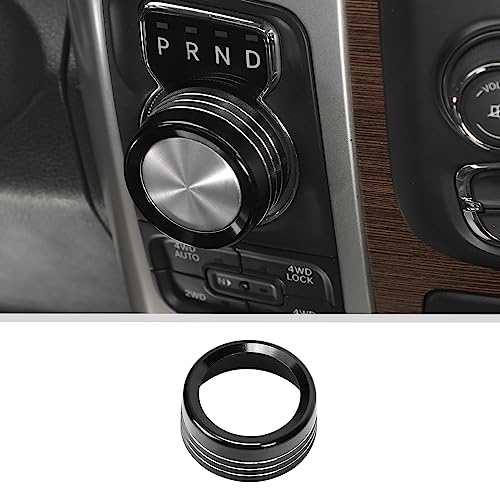 Voodonala for Dodge RAM Aluminum Gear Shift Shifter Switch Knob Gear Selector Shift Lever Gearstick Knob Cover for 2013-2017 Dodge RAM Durango Interior Accessories Black - color: Black, size: 13-17Gear Shift