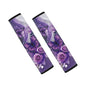 Dreaweet Car Seat Belt Cover Pad Purple Rose Butterfly Seatbelt Covers for Women Universal Auto Accessories 2 Pcs Seatbelt Cushions Comfy Soft Car Seat Strap Covers - color: Rose Butterfly