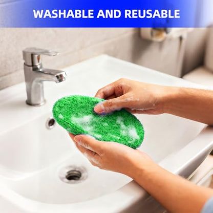 desin Windshield Cleaning Tool, Car Window Cleaner Windshield Cleaner with 4 Reusable and Washable Microfiber Pads and Extendable Handle Auto Inside Glass Wiper Kit (Green) - color: Green