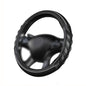 Flying Banner car Steering Wheel Cover Faux Leather Massage Universal fit 3D Honeycomb Hole Anti-Slip Sporty 15 Inches (Grey Black) - color: Grey black