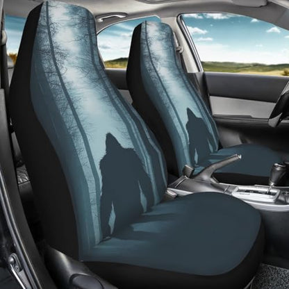Pehede Car Seat Cover Mysterious Monster Front for Cars, Easy to Install Cover Set, Accessories Auto Trucks Van SUV,2 Packs - color: Multi22