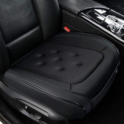 KAYI Car Seat Cover, Memory Foam Car Seat Cushion, Non-Slip Bottom Breathable Car Seat Cover, Relieve Tailbone Pain, Car Seat Protector, Suitable for 95% of Vehicles (Black) - color: Black