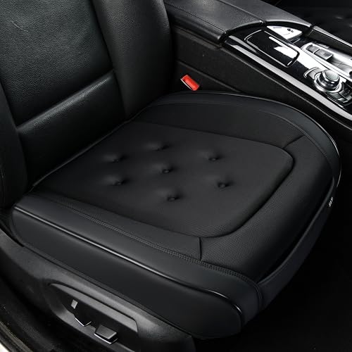 KAYI Car Seat Cover, Memory Foam Car Seat Cushion, Non-Slip Bottom Breathable Car Seat Cover, Relieve Tailbone Pain, Car Seat Protector, Suitable for 95% of Vehicles (Black) - color: Black