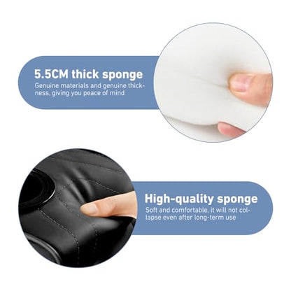 Car Armrest Cushion, Leather Center Console Cover Protector, Multifunctional Storage Pad with Dual Cup Holder, Tissue Box & Side Card Slot, Universal for Most Cars (Black) - color: Black