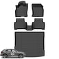 Wayhigh® Floor Mats & Cargo Liner for Audi Q3 2019-2025, All Weather TPE Car Mats Waterproof Heavy Duty Floor Liners, Floor Mats Custom Fit for Q3 Accessories - style: 2) For Audi Q3 / 2019-2025 / Mats Set