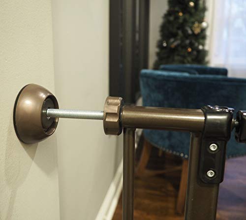 Small Wall Protector 4 Pack - Bronze - Cup Pads to Guard Your Walls from Pressure Mounted Baby Gates, Pet Gates, Safety Gates, Shower Curtain Rods, and More (4 Pack, Bronze) - color: Bronze