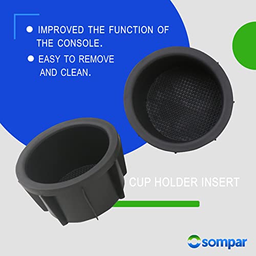 Osompar Console Box Cup Holder Insert Compatible with Toyota RAV4 2006 2007 2008 2009 2010 2011 Replaces 55618-42040 2pcs