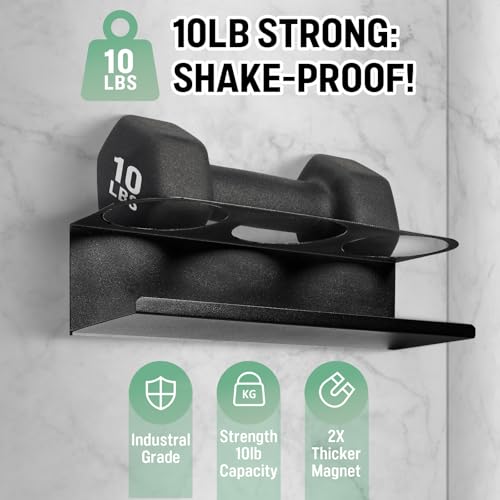 2 Pack Magnetic Stanley Cup Holder for Fridge, Water Bottle Organizer for Tumbler with Double Sided Tape Hold Stanley Cup Accessories for Kitchen Cabinet Wall